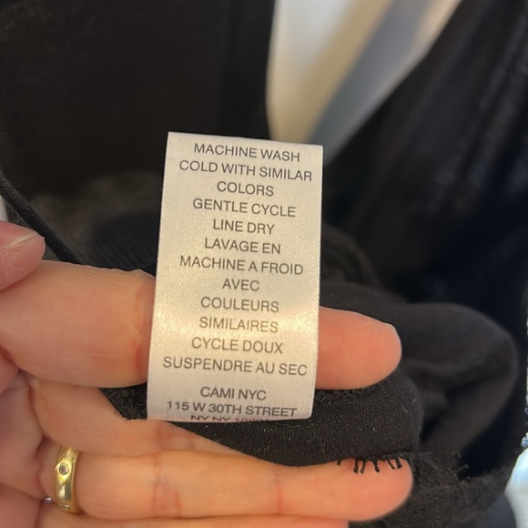 Cami NYC Estella Racerback Black Lace Trim Jumpsuit - Picture 12 of 15